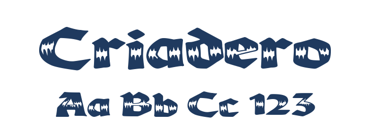 Criadero Font Preview