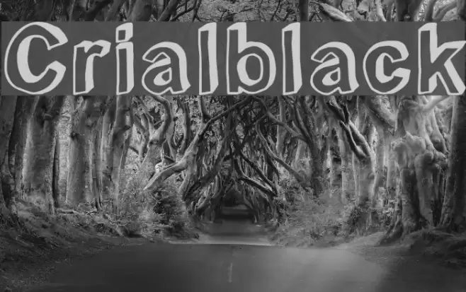 Crialblack Font examples