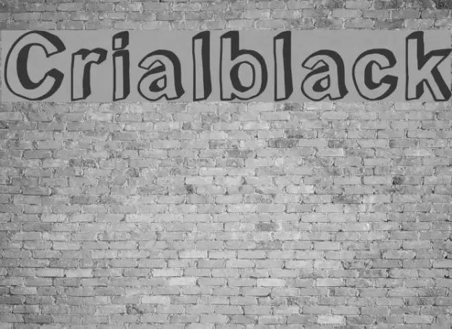 Crialblack Font examples