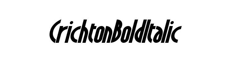 Crichton Bold Italic  Скачать бесплатные шрифты
