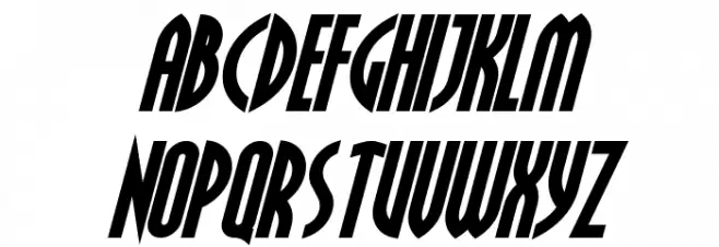 Crichton Bold Italic Caratteri MAIUSCOLE