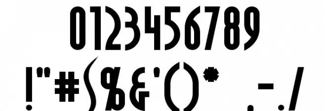 Crichton Bold Font OTHER CHARS