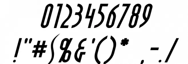 Crichton Italic Font OTHER CHARS