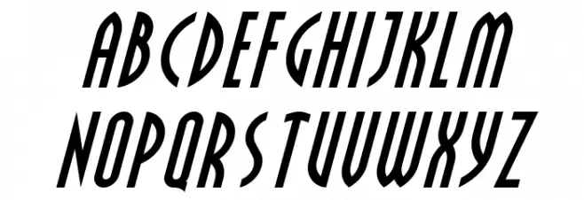Crichton Italic Fonte MAIÚSCULAS