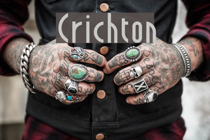 Crichton Schriftart examples