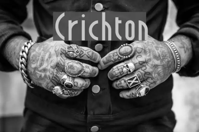Crichton Schriftart examples