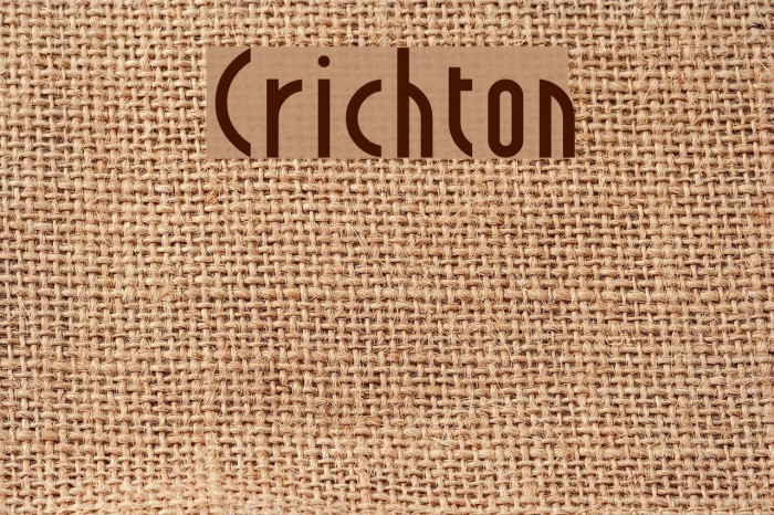 Crichton Schriftart examples