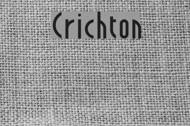 Crichton Schriftart examples