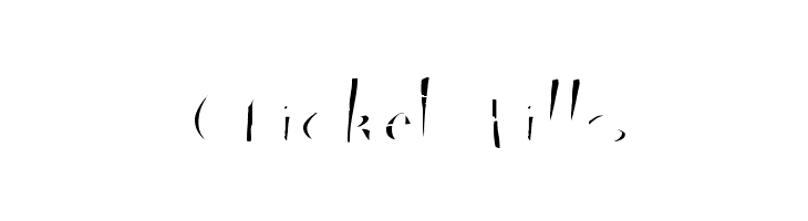 Cricket Fills  Fuentes Gratis Descargar