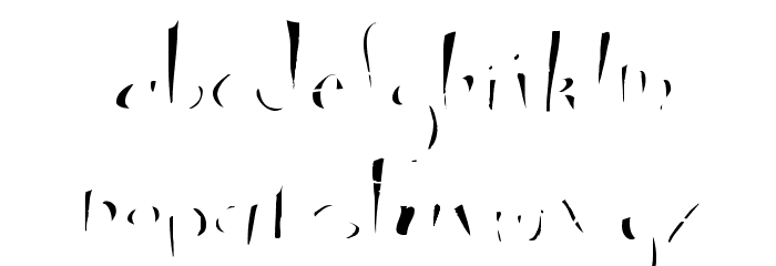 Cricket Fills Font LOWERCASE