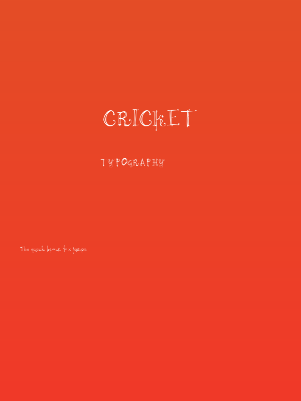 Cricket Poster