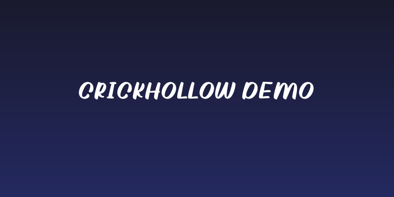 Crickhollow Demo Social Header