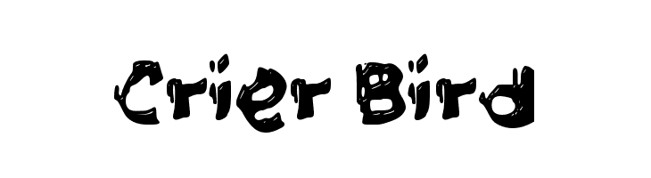Crier Bird  Скачать бесплатные шрифты