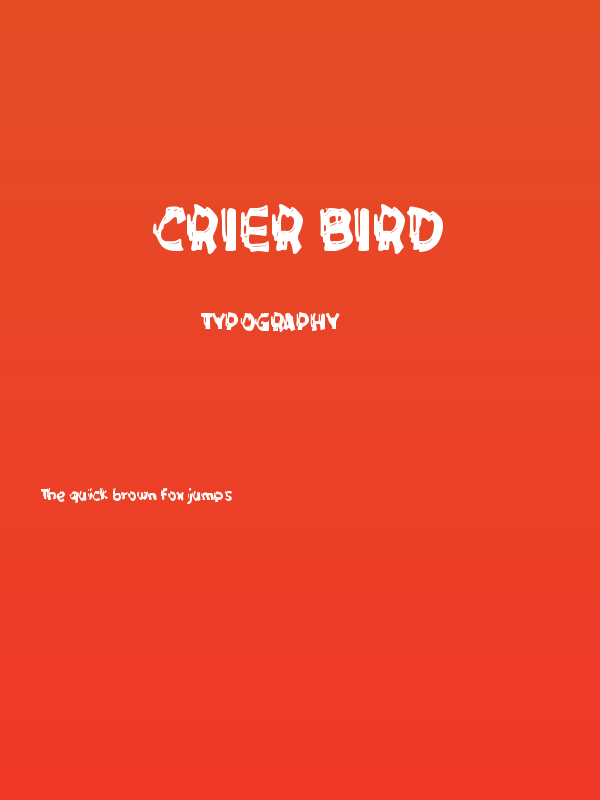 Crier Bird Poster