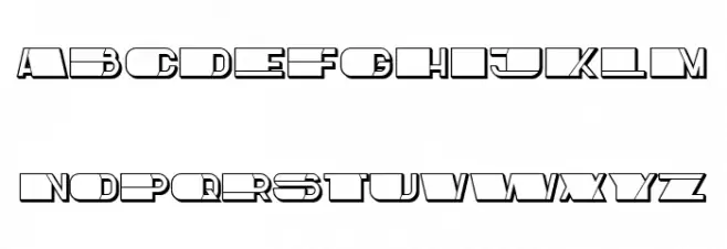 Crime Hollow Regular Caratteri MAIUSCOLE