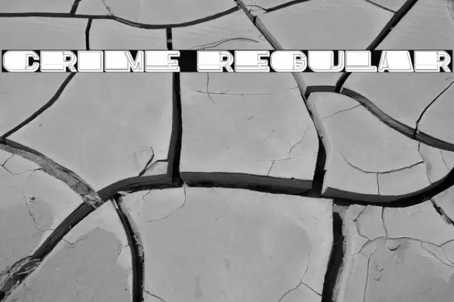 Crime Regular Font examples