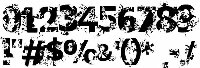 Crime Scene Bold Font OTHER CHARS