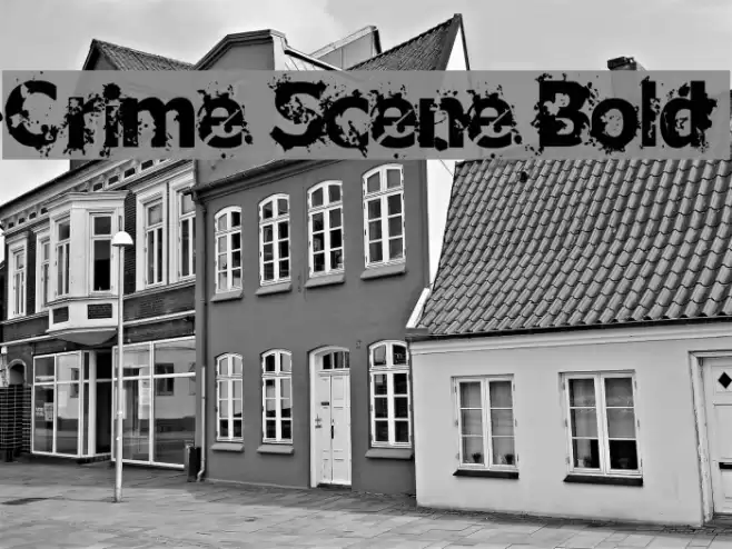 Crime Scene Bold Font examples