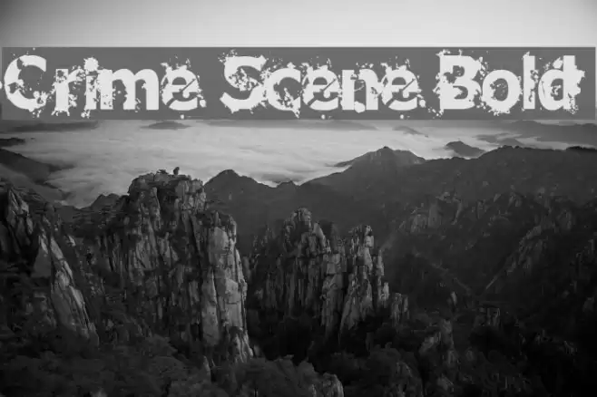 Crime Scene Bold Font examples
