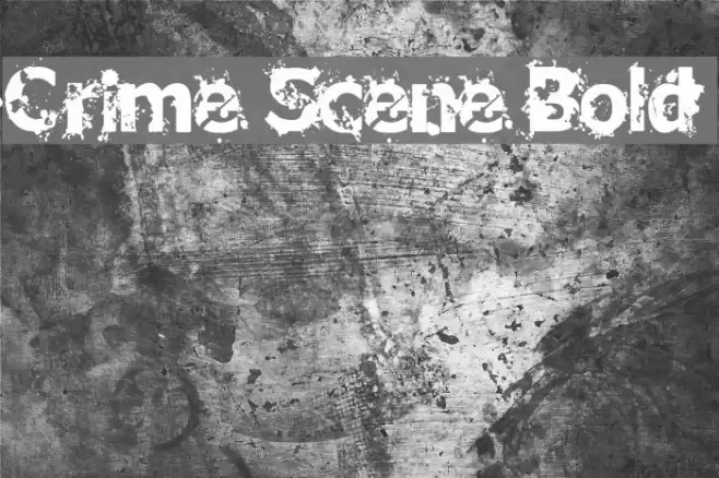 Crime Scene Bold Font examples