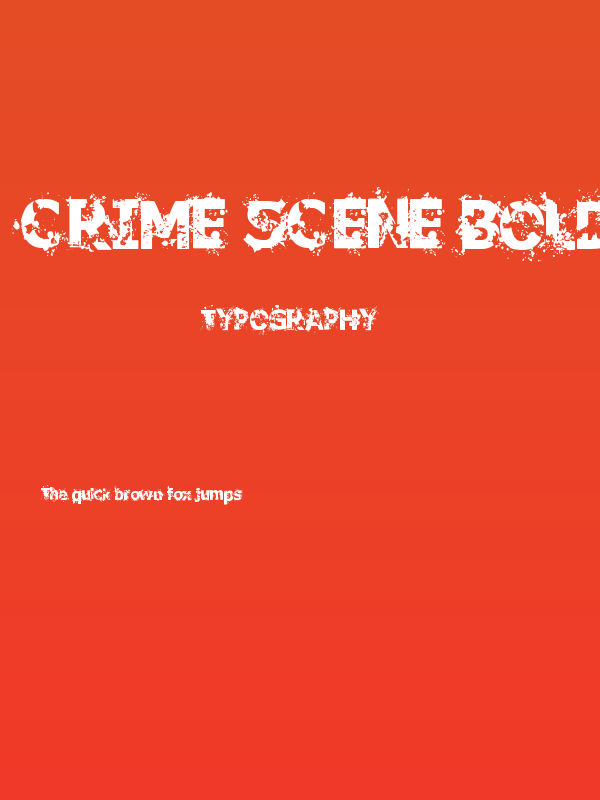 Crime Scene Bold Poster