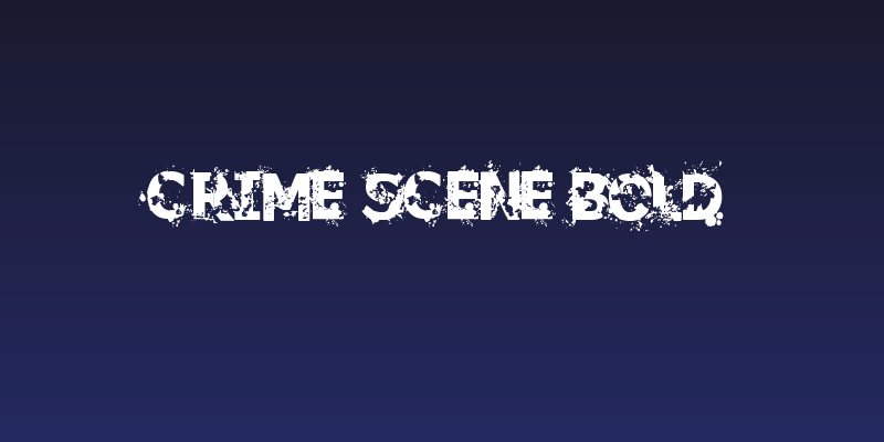 Crime Scene Bold Social Header