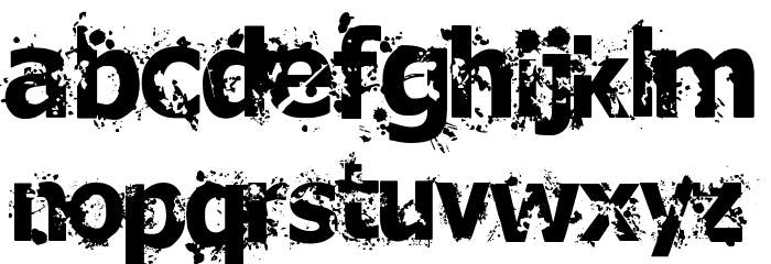 Crime Scene Bold Font LOWERCASE