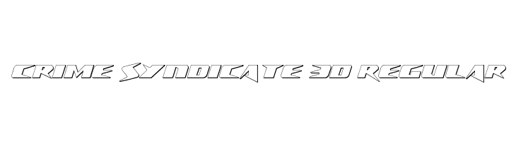 Crime Syndicate 3D Regular  Fuentes Gratis Descargar