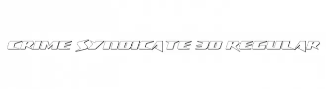 Crime Syndicate 3D Regular  لخطوط تنزيل