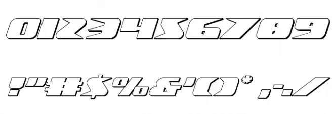 Crime Syndicate 3D Regular Font OTHER CHARS