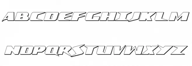 Crime Syndicate 3D Regular 字体 大写