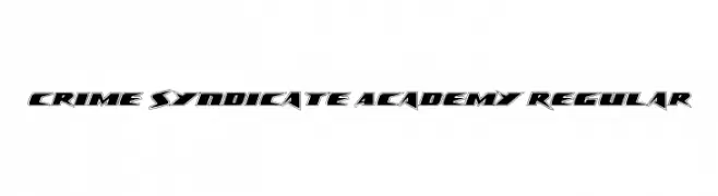 Crime Syndicate Academy Regular  لخطوط تنزيل