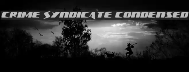 Crime Syndicate Condensed Font examples