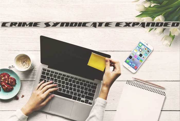 Crime Syndicate Expanded Font examples