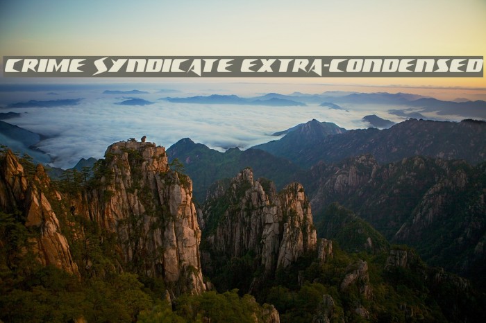 Crime Syndicate Extra-condensed Example 2