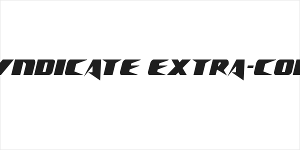 Crime Syndicate Extra-condensed Logo