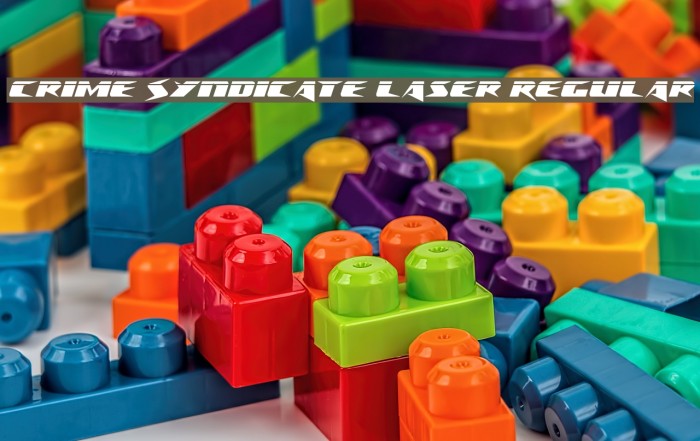Crime Syndicate Laser Regular Font examples