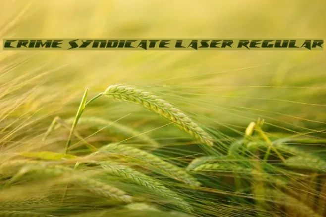 Crime Syndicate Laser Regular Example 3