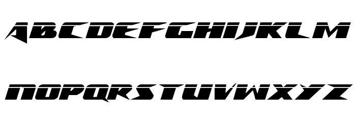 Crime Syndicate Laser Regular Font LOWERCASE