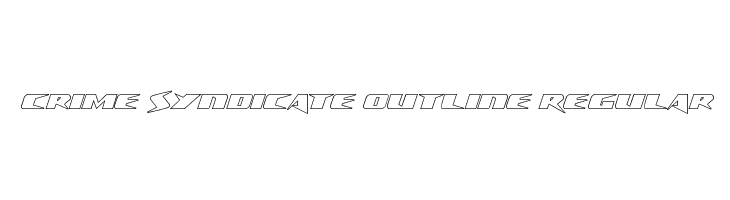 Crime Syndicate Outline Regular  フリーフォントのダウンロード