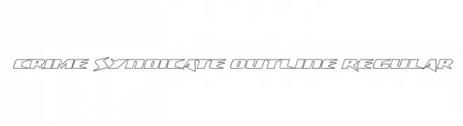 Crime Syndicate Outline Regular  لخطوط تنزيل