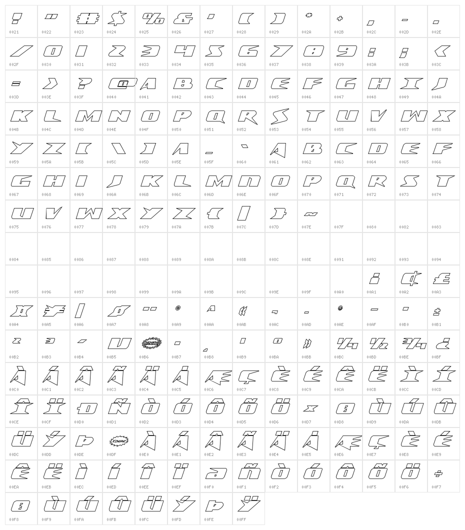 Crime Syndicate Outline Regular Character Map