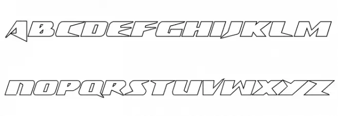 Crime Syndicate Outline Regular फ़ॉन्ट लोअरकेस