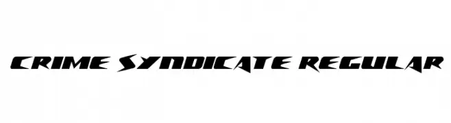 Crime Syndicate Regular  لخطوط تنزيل