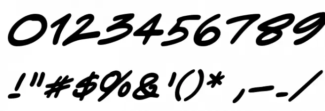 CrimeFighter BB Bold Font OTHER CHARS