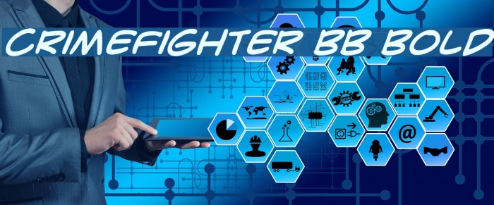 CrimeFighter BB Bold Font examples