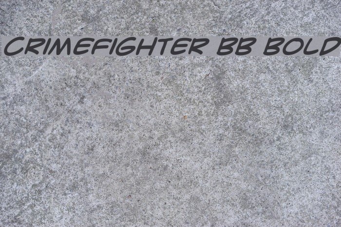 CrimeFighter BB Bold Font examples