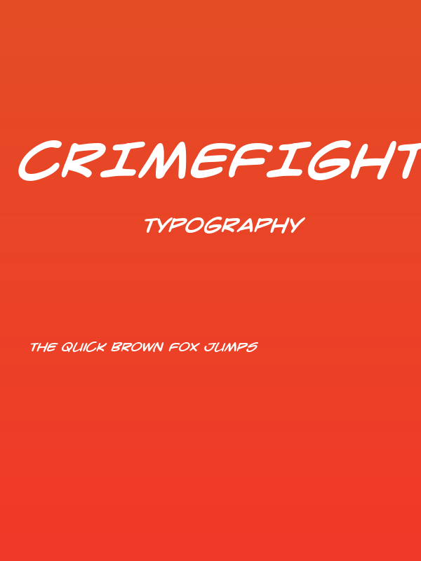 CrimeFighter BB Bold Poster