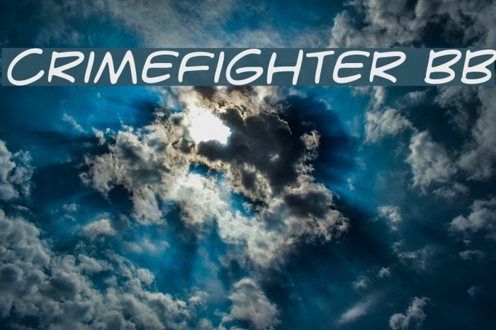 CrimeFighter BB Font examples