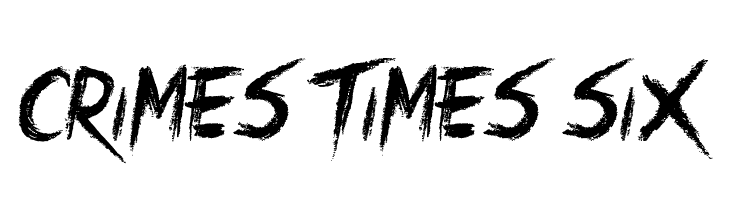 Crimes Times Six  les polices de caractères gratuit tlcharger